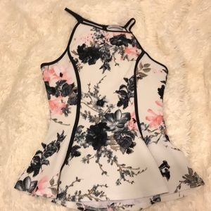 New ! Papaya floral dressy top